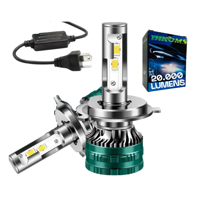 2 Bombillos Led Yhkoms F7 6000k 20000lm Alta Potencia Carro
