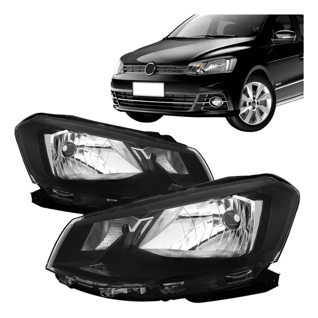 Farol Gol G7 2016 2017 2018 Voyage Máscara Negra