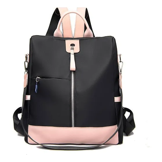 Bolso Morral Escolar Sencillo De Lona Suave Antirrobo