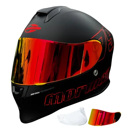 Capacete Fechado Moto Mormaii M1 + Narigueira + Viseira