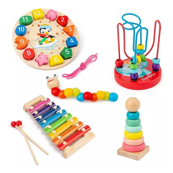5pcs Juego Didáctico Sensorial Bebé Estimulación Temprana