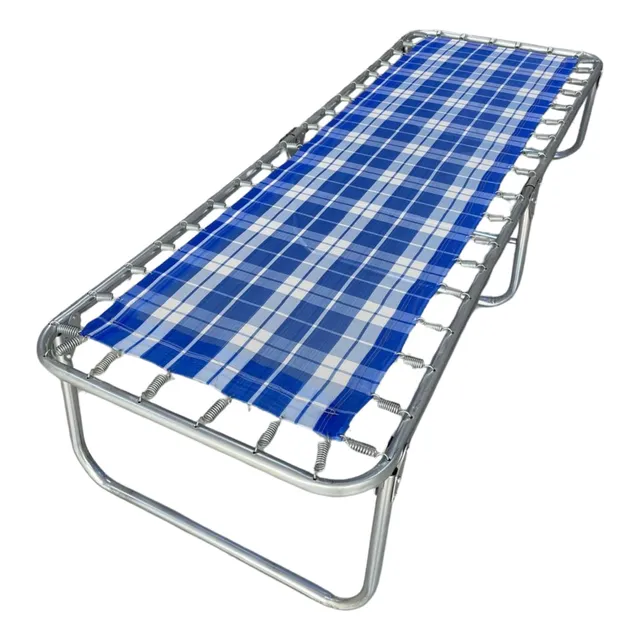 Catre Cama Plegable Portátil De Lona Rafia Camping Descanso