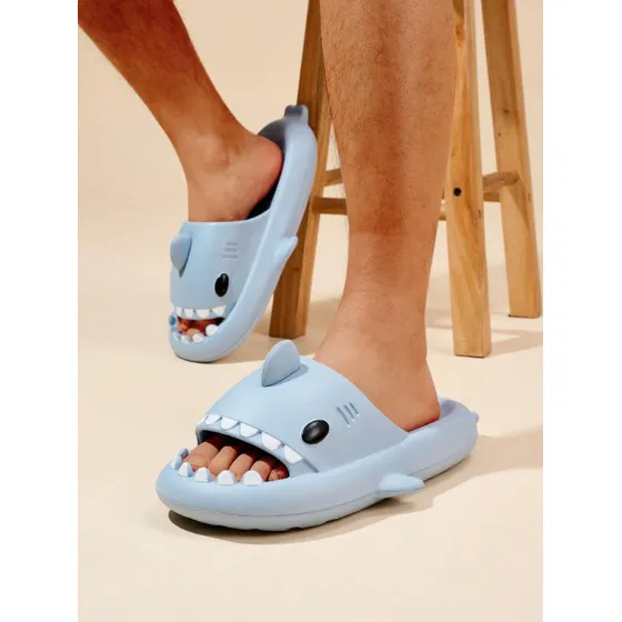 Cholas De Tiburón Chancletas De Baño O La Playa De Shark