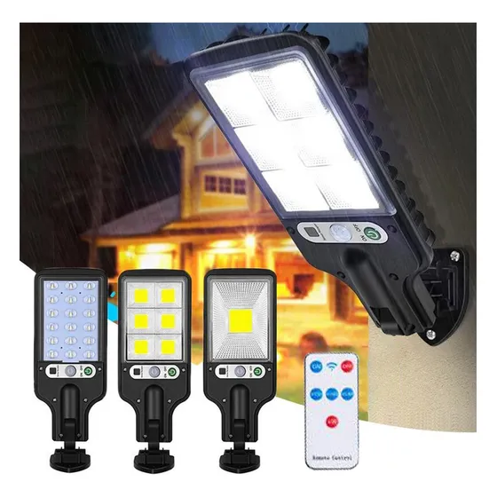 Luz Calle Solar Ip65 Anochecer Da-wn Sensor Movimiento Led