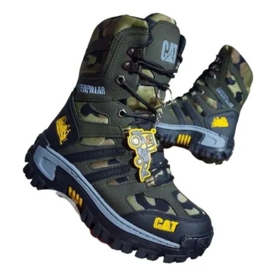 Botas Caterpillar De Cuero Suela Cosida 