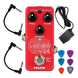 Nux Voodoo Vibe Bundle Con 2 Cables De Parche, 6 Selecciones Nux Voodoo Vibe Bundle Con 2 Cables De Parche, 6 Selecciones