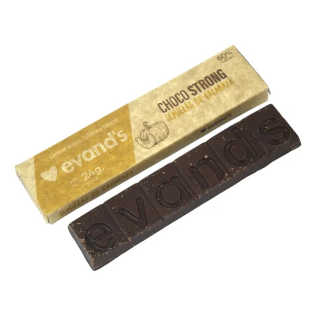 Pack X6 Choco Strong Semillas De Calabaza 50% Cacao