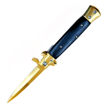 Canivete Stiletto Italiano Saque Rapido Premium Black Canivete Stiletto Italiano Saque Rapido Premium Black