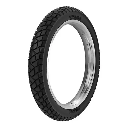 Pneu Dianteiro Para Moto Rinaldi Dual R34 Para Uso Com Câmara de Ar 80 90 21T 48