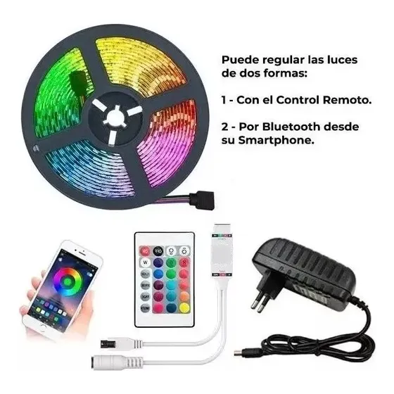 Tira de luces LED RGB RGB 10 Metros 5050 RGB 10m 110V