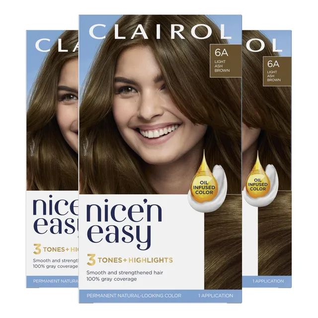 Tinte Para El Cabello Clairol Nice'n Easy Permanent 6a Marró