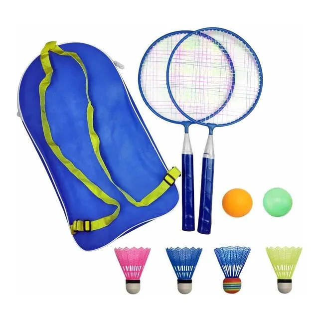 Raqueta Badminton Para Niño 1 Par Aleacion Nailon Juego