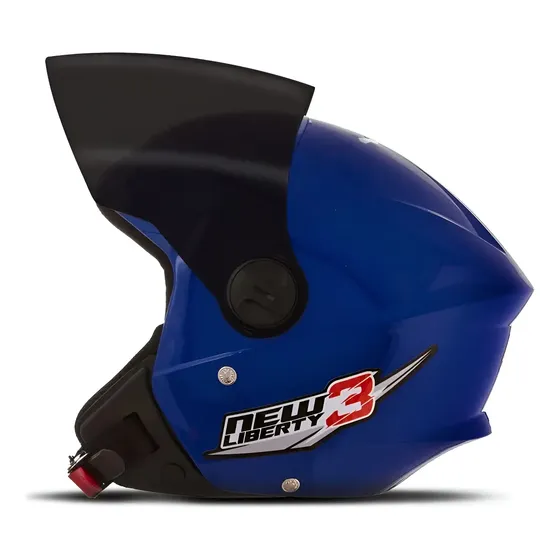 Capacete Moto Aberto Pro Tork New Liberty Three Viseira Fume — foto 2