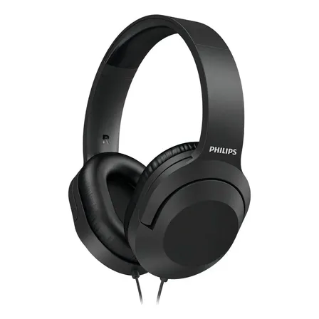 Headset Over-ear P/ Músico Dj Téc De Som Gamer Marca Philips Cor Preto