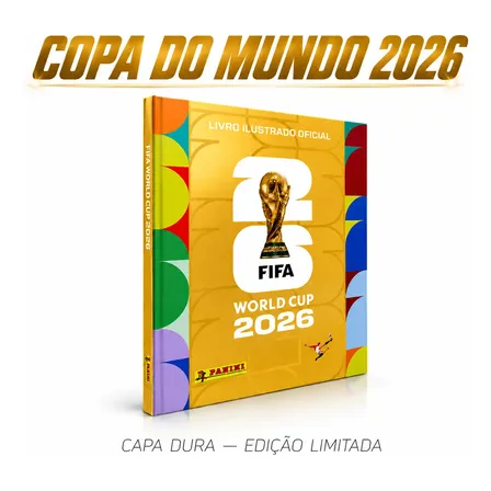 Álbum Capa Dura Ouro - Copa Do Mundo 2026 - Fifa World Cup
