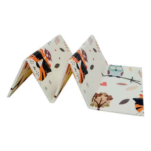 Alfombra Pillow Antigolpes Bebes 200x180 Reversible + Bolso