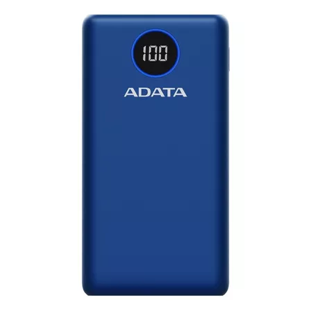 Adata P20000qcd Power Bank 20000mah Carga Rápida Qc/pd, Azul