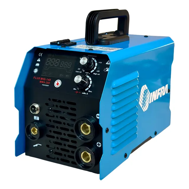 Soldadora Alambre Flux 3 En 1 Mig+mma+tig Inverter De 200a Infra-microalambre