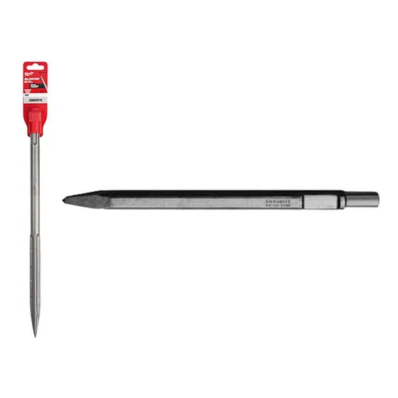Cincel Sds Plus Milwaukee 250mm X 14mm Acero Forjado 