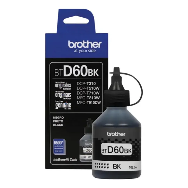 Botella De Tinta Brother Btd60bk Color Negro