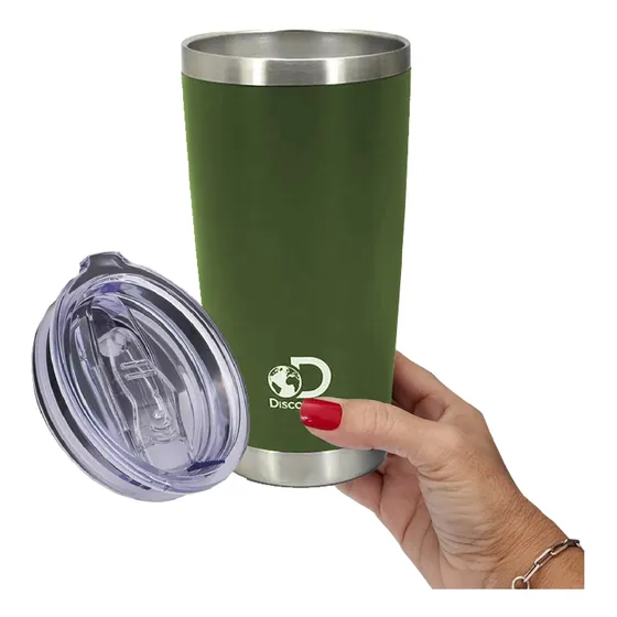 Vaso Termico Cafe Con Tapa Frio Calor Acero Inoxidable Termo