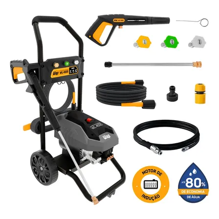 Desobstruidora De Alta Pressão Profissional Wap Wl 4500 Ultra 2200w 2000psi 500l/h Motor Indução 220v Cinza 60 Hz