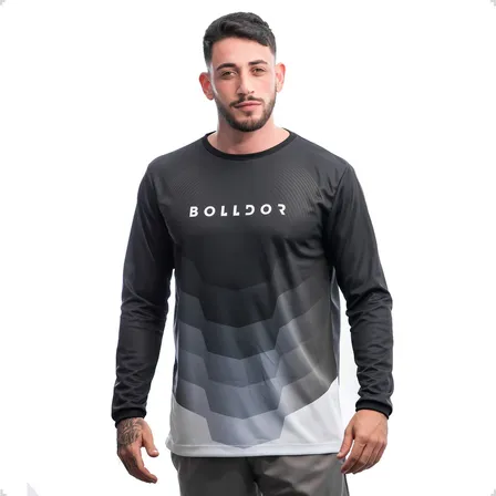 Camisa Dry Fit Manga Longa Academia Com Proteção Uv Bld5