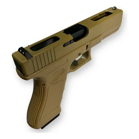 Pistola Airsoft Glock 18c Tan Green Gas Automática 1000balin