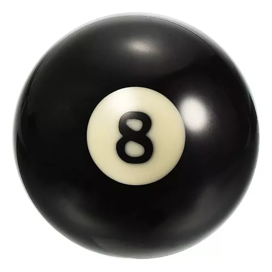Bola De Pool Negra Numero 8 Profecional Bisonte