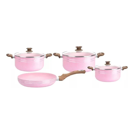 Juego Bateria Cocina Cuori 7 Piezas Aluminio Antiadherente
