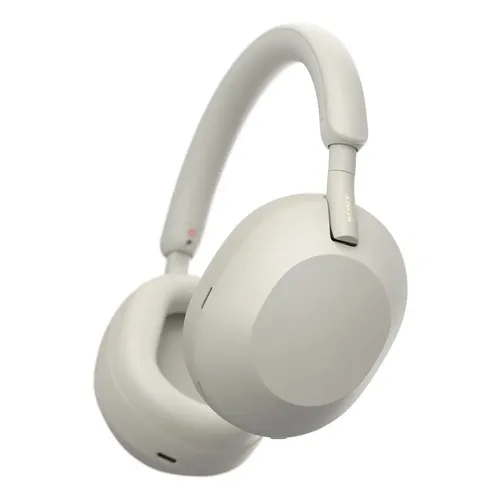 Sony WH-1000XM5 Sem Fio com Cancelamento de Ruídos Platinum Silver