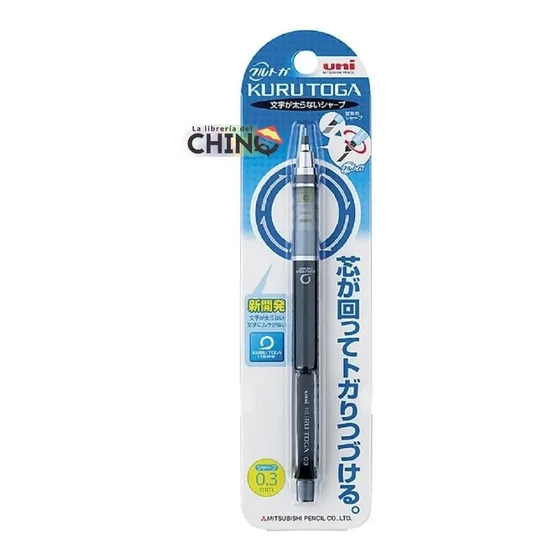 Portaminas Uniball Kuru Toga 0,3mm Punta Rotativa Lapiz Mec