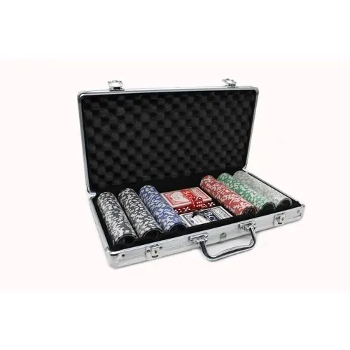  300 Fichas Poker Maletin Lujo Blackjack Azar Casino Dados 