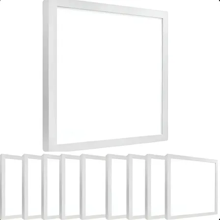 Kit 10 Painel Plafon Led 36w 40x40 Sobrepor 3k 4k 6.5k 127/220v Branco Frio 6500k