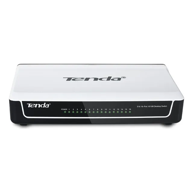Switch De Escritorio Tenda De 16 Puertos Fast Ethernet