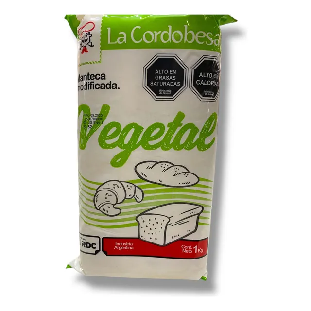 Manteca Vegetal Cordobesa 1 Kilo