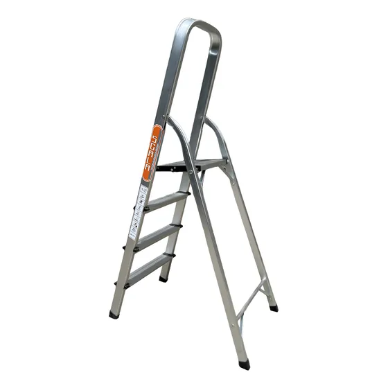Escalera De Aluminio Tijera C/ Plataf. 150 Kg Cap. 4 P Scala