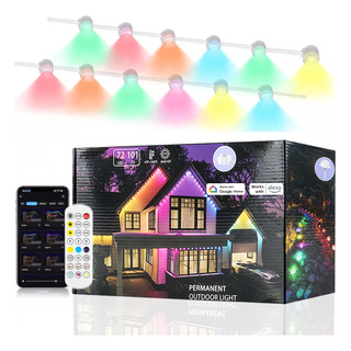 Luces Exteriores Permanentes Rgbic Alexa,google 30m,72leds Luces Exteriores Permanentes Rgbic Alexa,google 30m,72leds