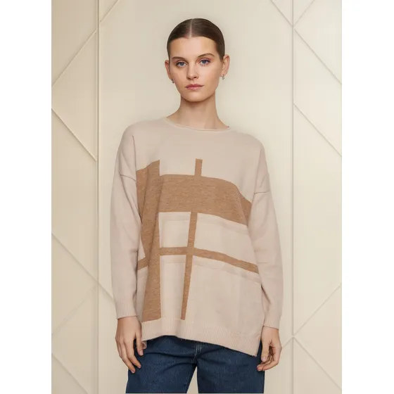 Sweater Amplio Oversize Tejido De Punto Importado Premium 