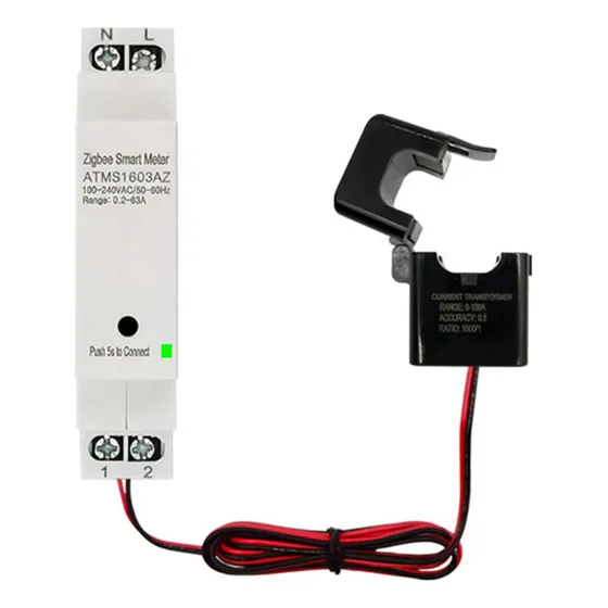 Medidor Zigbee Inteligente V2tuya, Riel Din, Con Transmisión