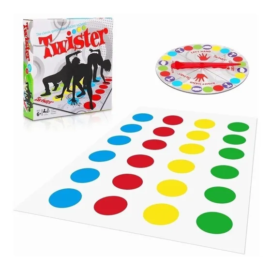 Juego En Caja Twister 999-105  Para Niños Alfombra Colores