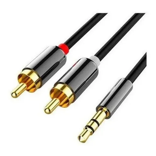 Cable Auxiliar Audio Rca A Mini Plug 3.5 Jack 3mts Cn 