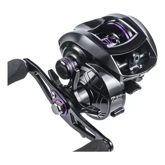 Reel Amberjack PX200 Huevito Rotativo Baitcast 18r 8kg Freno 7.2:1 Manija Derecha