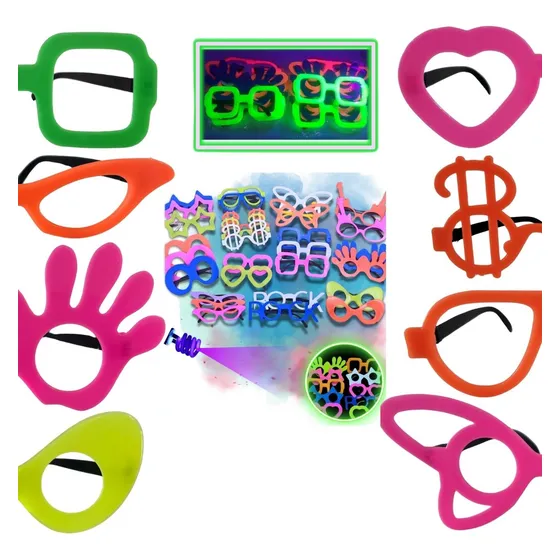 Kit 30 Pcs Óculos Festa Balada Sortidos Colorido Divertidos 