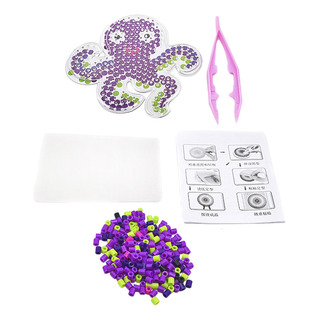 Juego De Cuentas De Hierro Con Tablero Perforado, Pulpo Juego De Cuentas De Hierro Con Tablero Perforado, Pulpo
