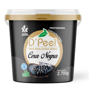 Cera Quente Depilatória Cera Negra 2,7kg Para Buço E Axilas Cera Quente Depilatória Cera Negra 2,7kg Para Buço E Axilas