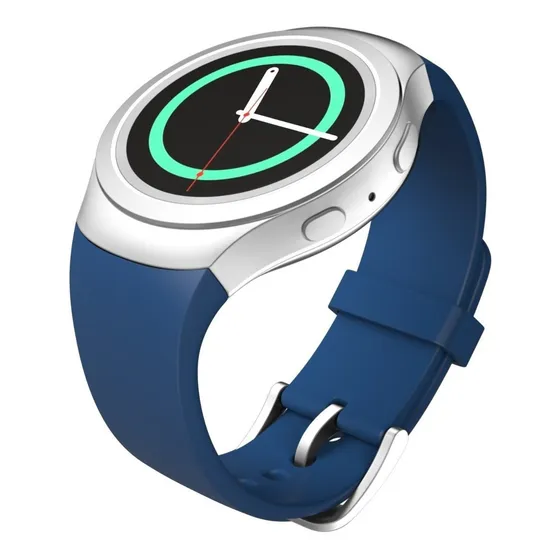 Correa Deportiva De Lujo Para Samsung Gear S2 Sport + Mica Azul