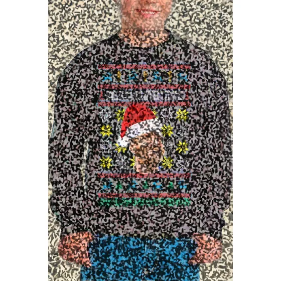 Sudadera Ugly Suéter Navideño Para Niño Messi Punch