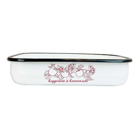 Molde Para Hornear Esmalte Manzana Hecho Casa 13  X 8.5 