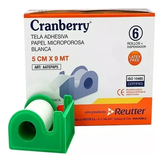 Gasas Autoadhesivas Cranberry 5 X 9 Blanco 6 Un